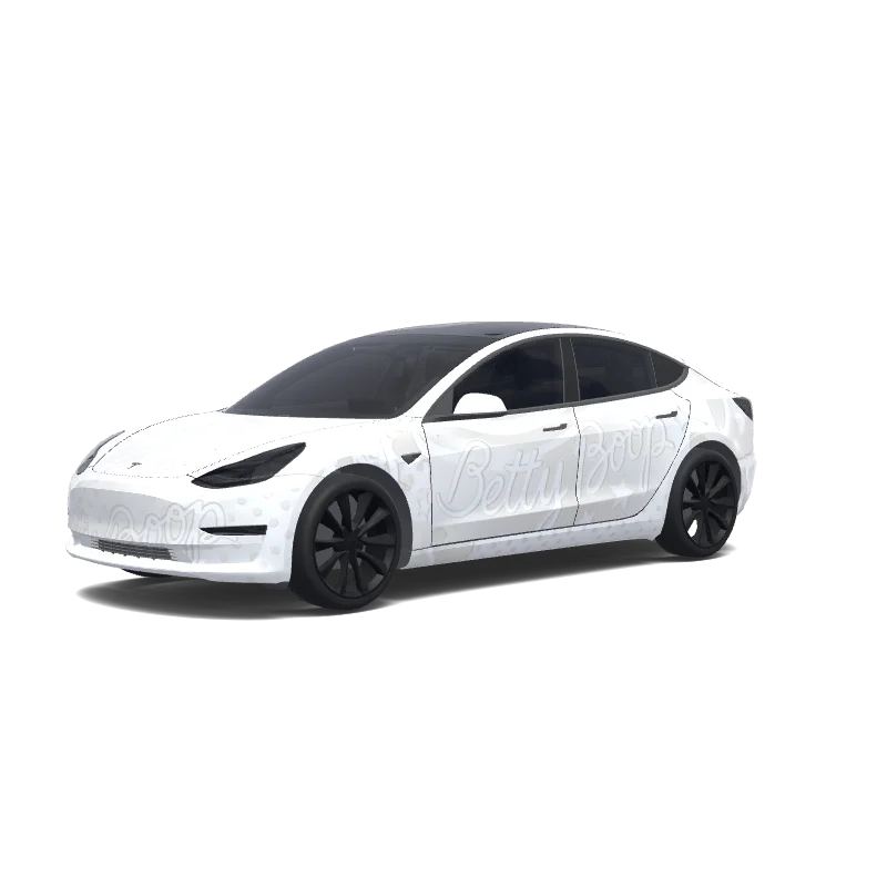 Tesla Model 3 anpassad wrap-design