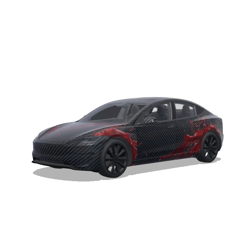 Tesla Model 3 (2024+ Performance) custom wrap design