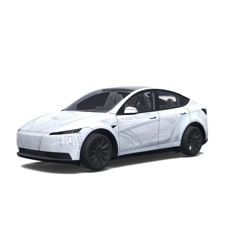Tesla Model Y (2025+ Standard) custom wrap design