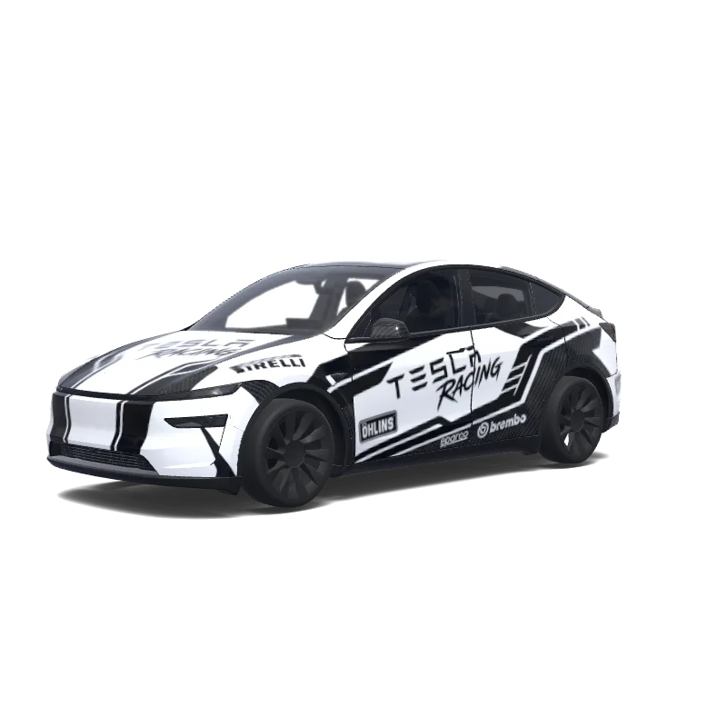 Tesla Model Y (2025+ Premium) tilpasset wrap-design