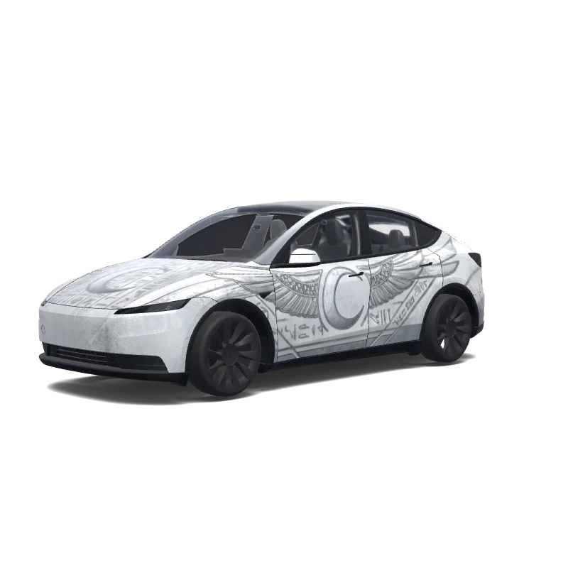 Tesla Model Y (2025+ Standard) custom wrap design