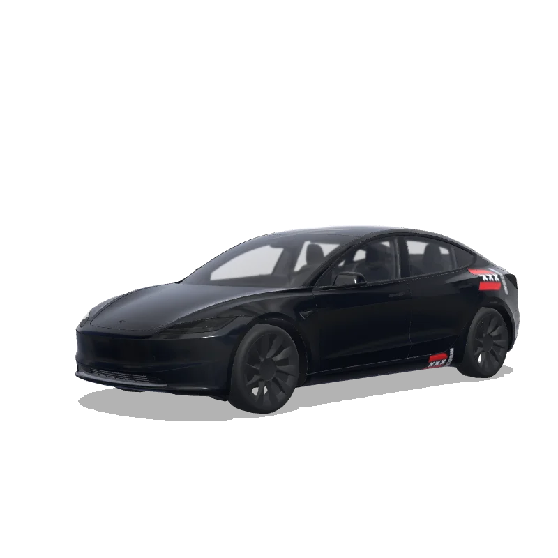 Tesla Model 3 (2024+ Standard/Premium) custom wrap design