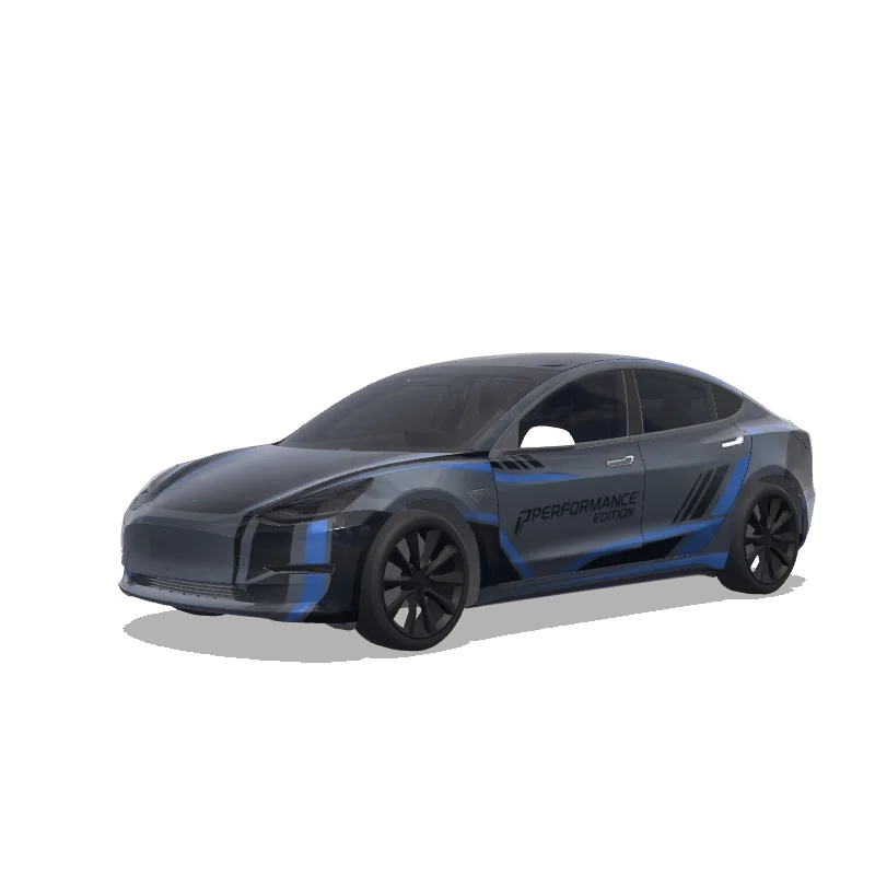 Tesla Model 3 custom wrap design