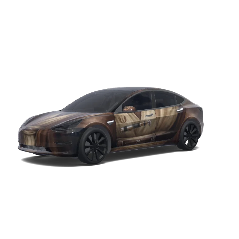 Tesla Model 3 aangepast wrap-ontwerp