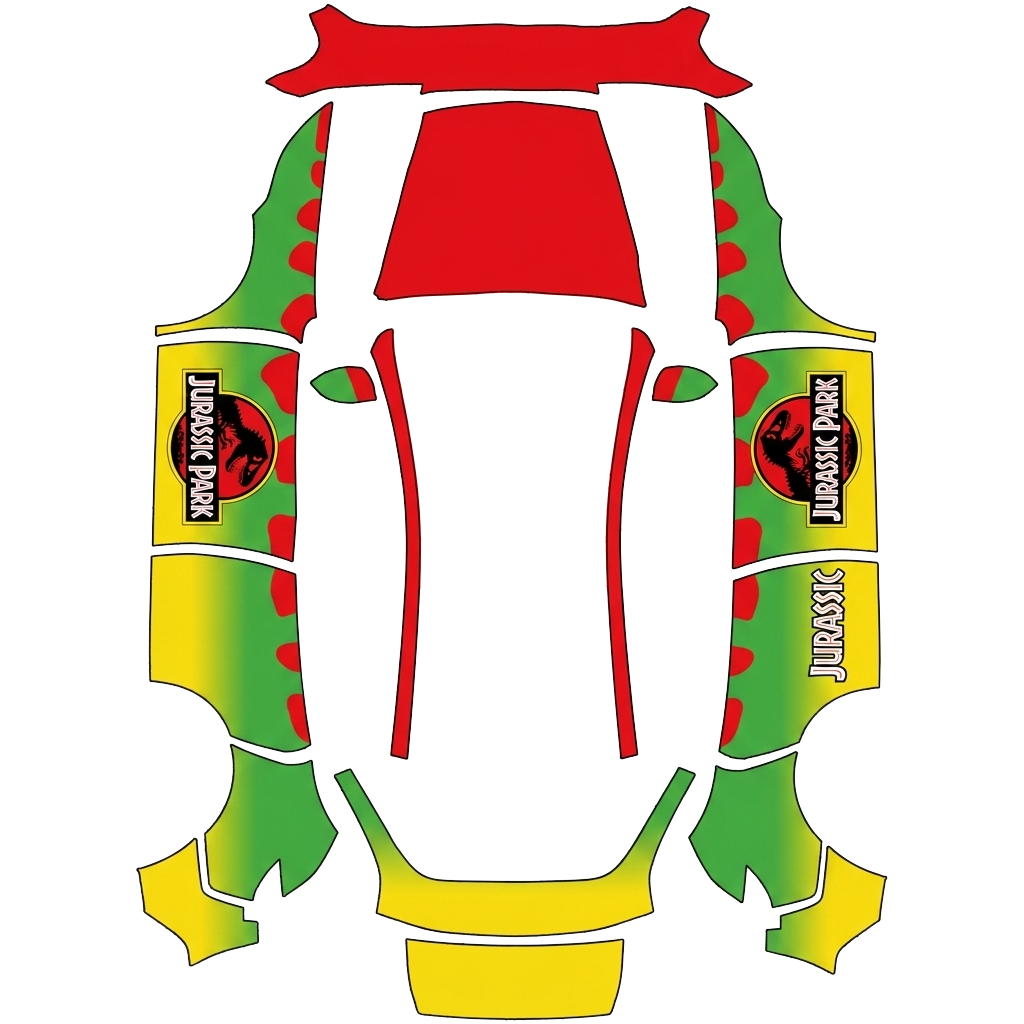 Model Y Wrap Design - flat wrap PNG for Model Y (2025+ Standard) Paint Shop