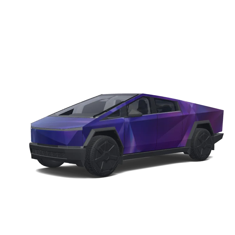Tesla Cybertruck custom wrap design
