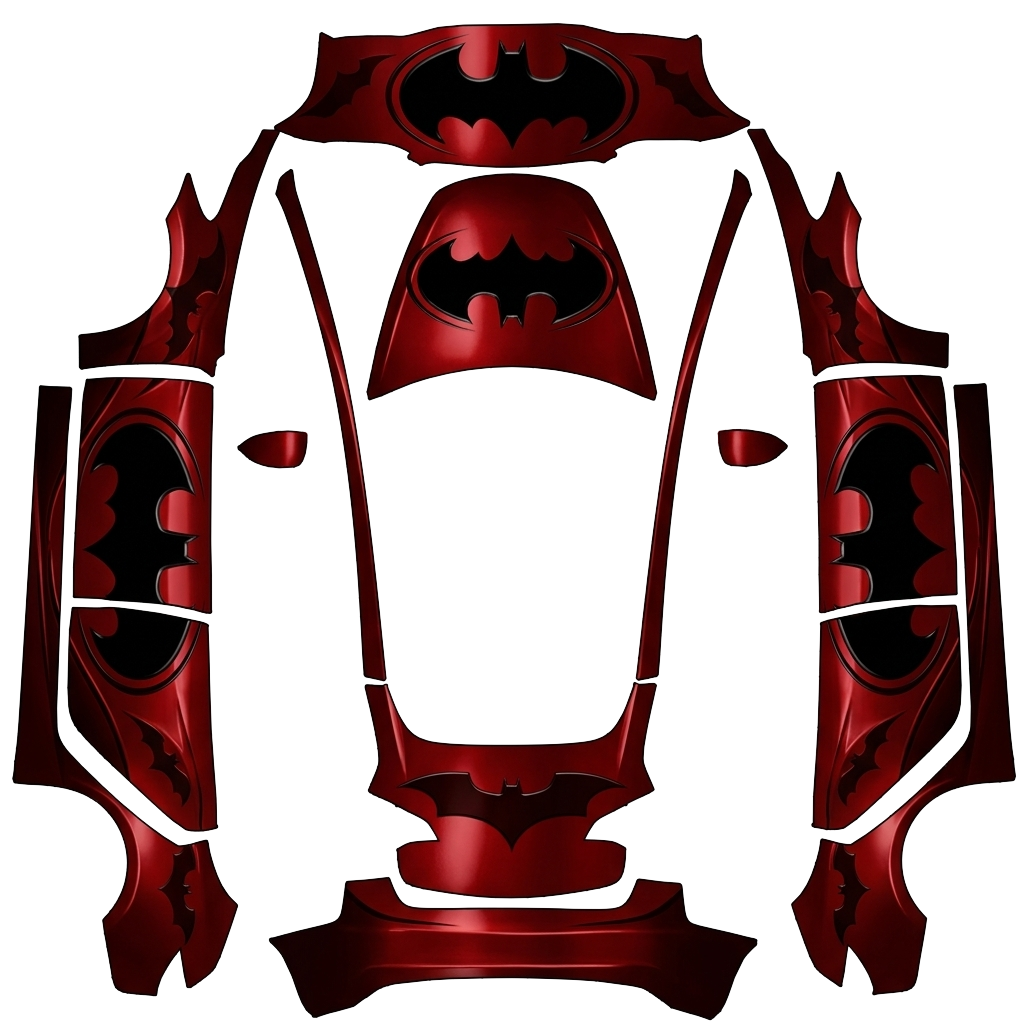 Model 3 Folierungsdesign - flat wrap PNG for Model 3 Paint Shop