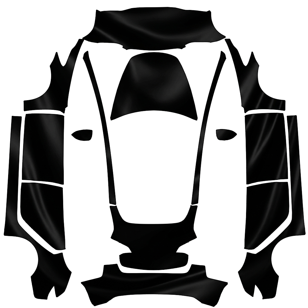Diseño de vinilo para Model 3 - flat wrap PNG for Model 3 Paint Shop