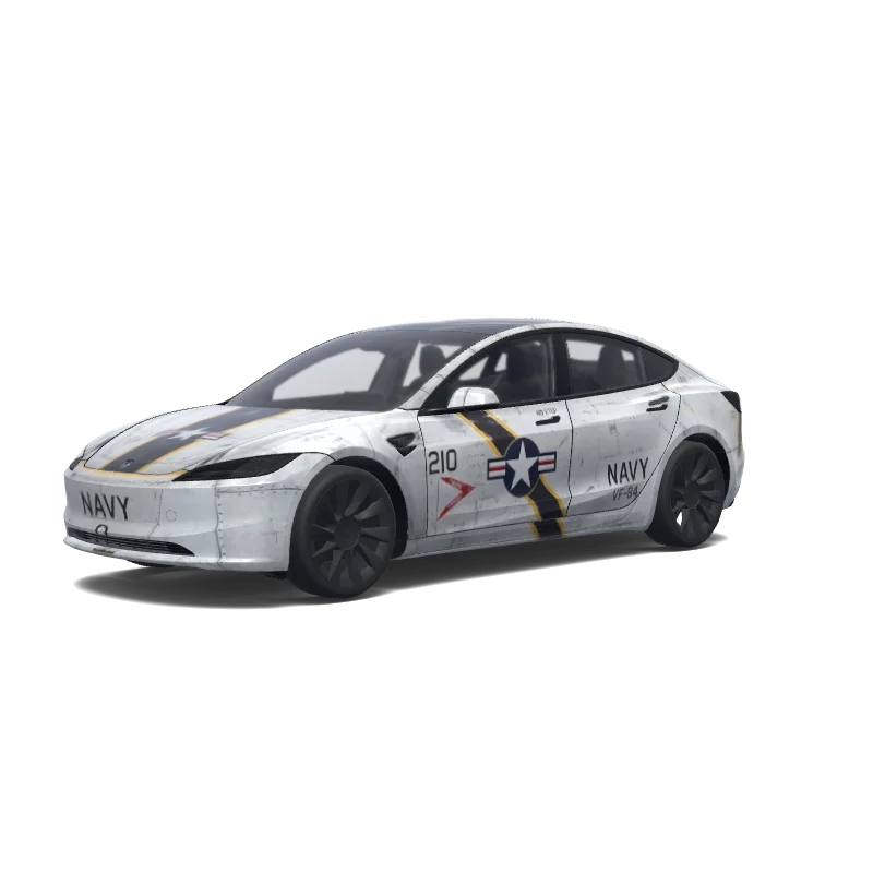 Tesla Model 3 (2024+ Standard/Premium) anpassad wrap-design