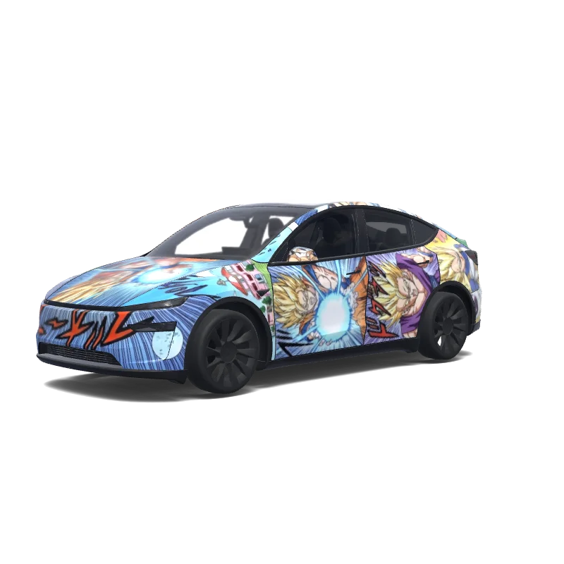 Tesla Model Y (2025+ Premium) tilpasset wrap-design