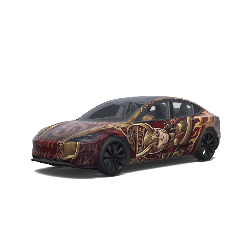 Tesla Model 3 (2024+ Performance) custom wrap design