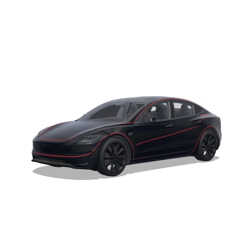 Tesla Model 3 (2024+ Performance) custom wrap design