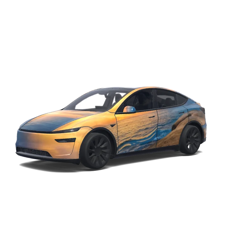 Tesla Model Y (2025+ Premium) custom wrap design
