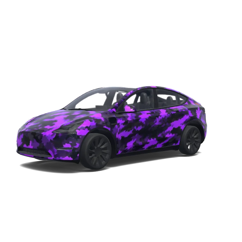 Tesla Model Y tilpasset wrap-design