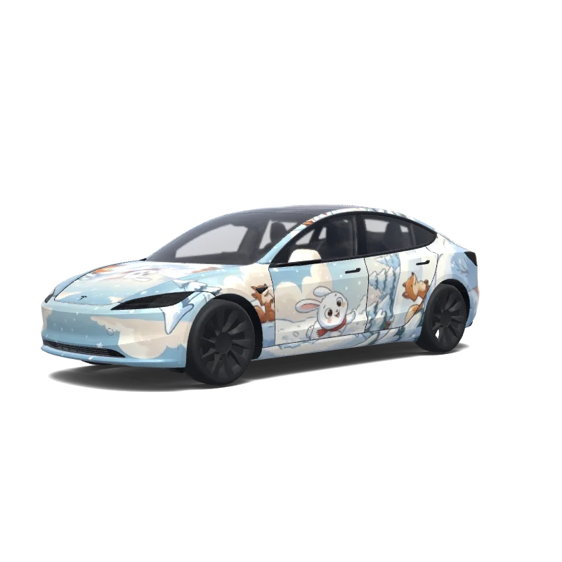 Individuelles Folierungsdesign für Tesla Model 3 (2024+ Standard/Premium)