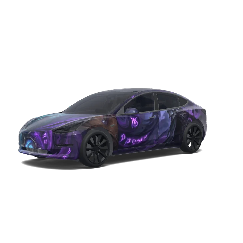 Tesla Model 3 custom wrap design