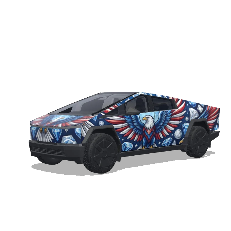 Tesla Cybertruck custom wrap design
