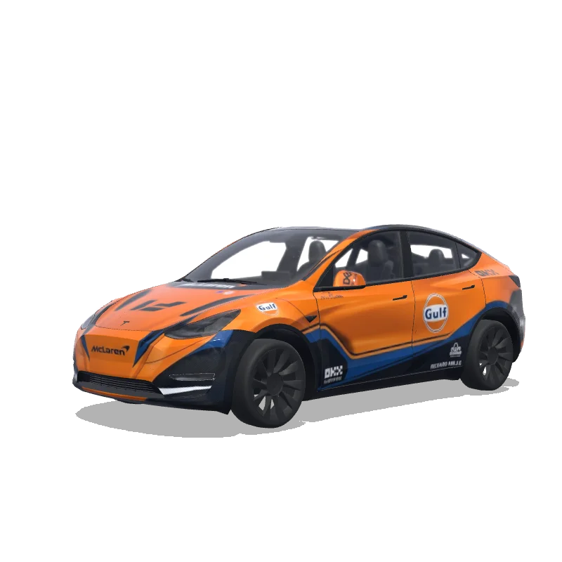 Tesla Model Y custom wrap design