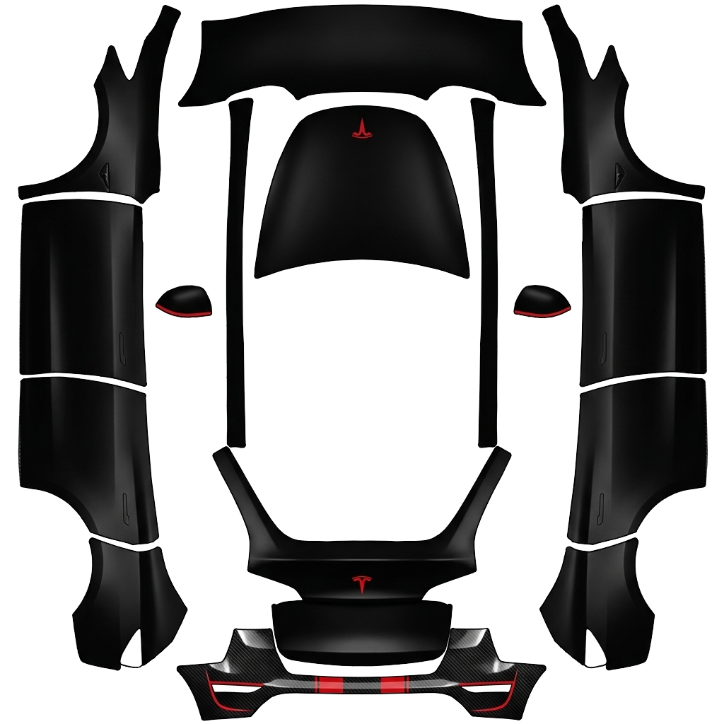 Model Y Wrap Design - flat wrap PNG for Model Y Paint Shop