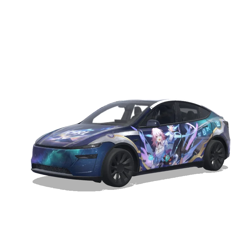 Tesla Model Y (2025+ Premium) custom wrap design