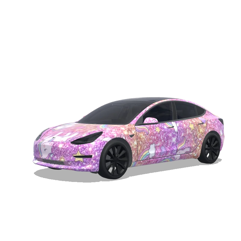 Tesla Model 3 custom wrap design