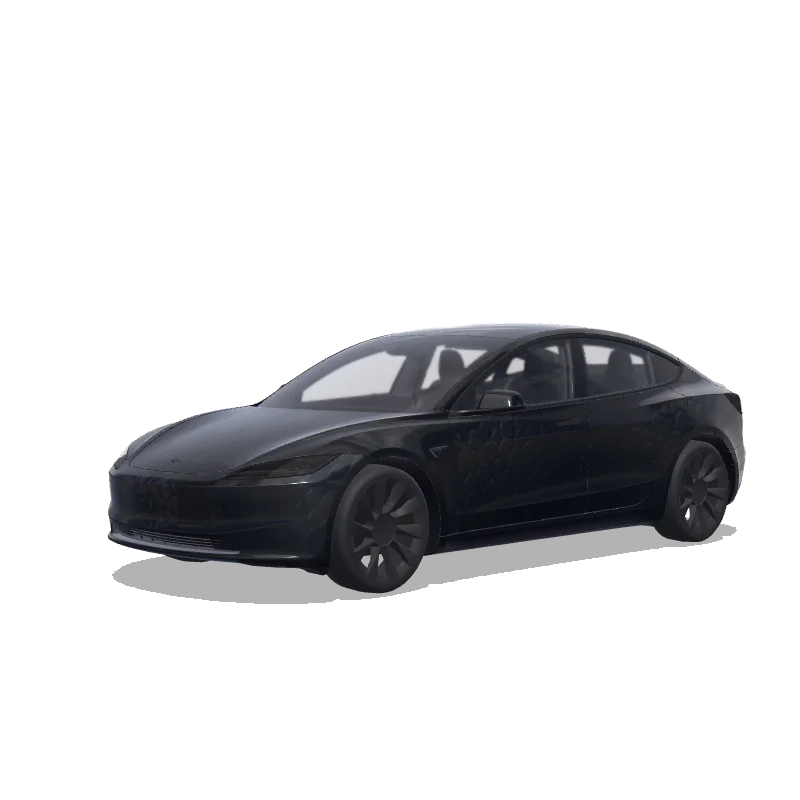 Tesla Model 3 (2024+ Standard/Premium) custom wrap design