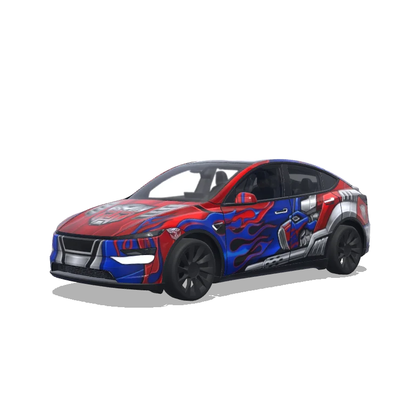 Tesla Model Y (2025+ Performance) anpassad wrap-design