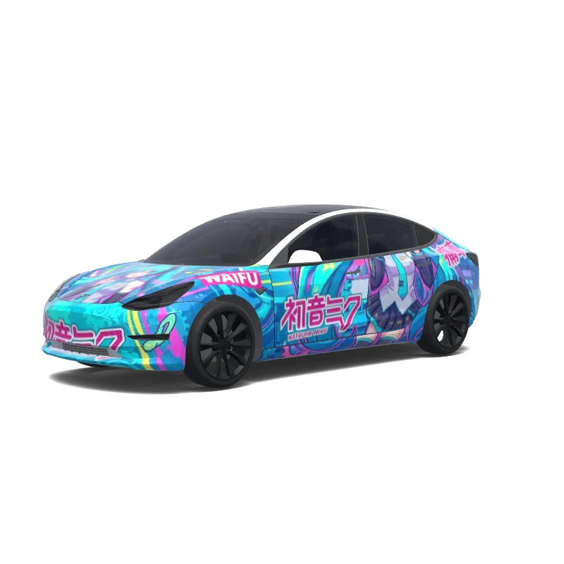Tesla Model 3 custom wrap design