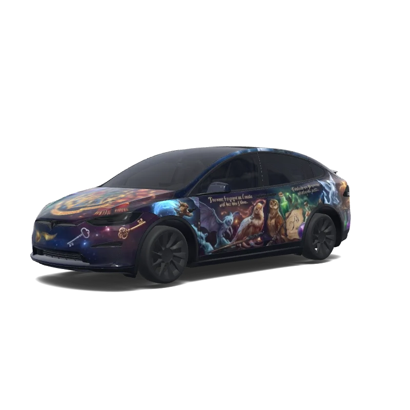 Tesla Model X (2021+) custom wrap design