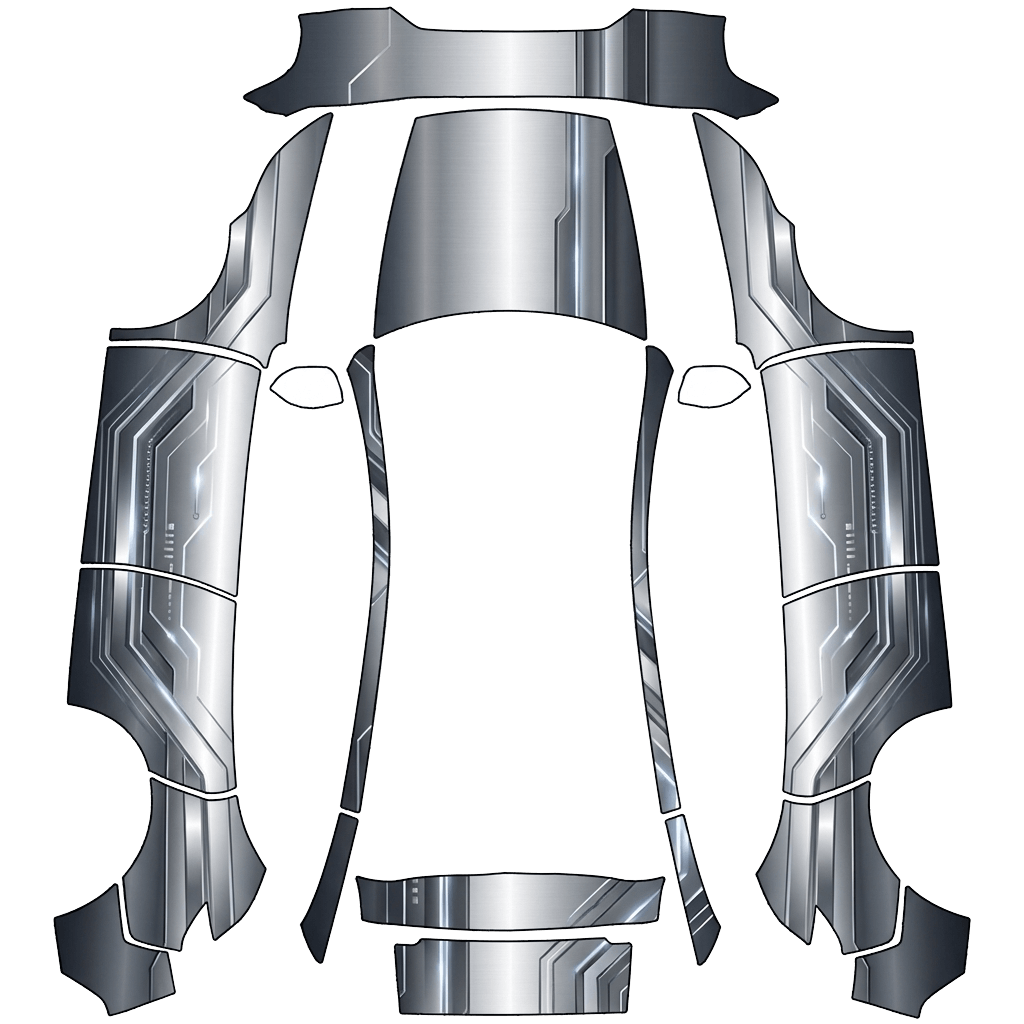 Model Y Wrap Design - flat wrap PNG for Model Y (2025+ Premium) Paint Shop