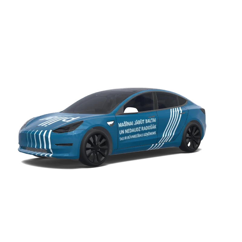 Tesla Model 3 custom wrap design