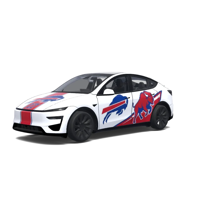 Tesla Model Y (2025+ Performance) anpassad wrap-design