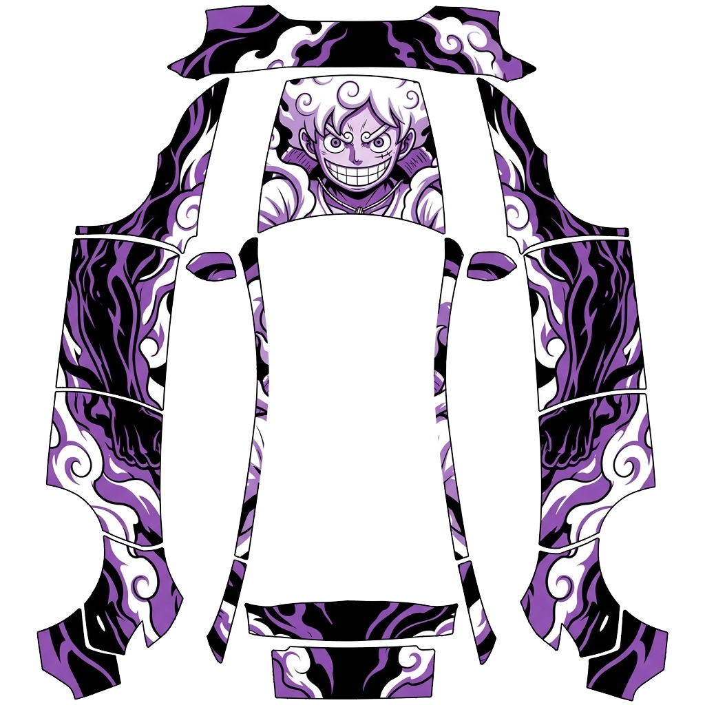 Model Y Wrap Design - flat wrap PNG for Model Y (2025+ Premium) Paint Shop