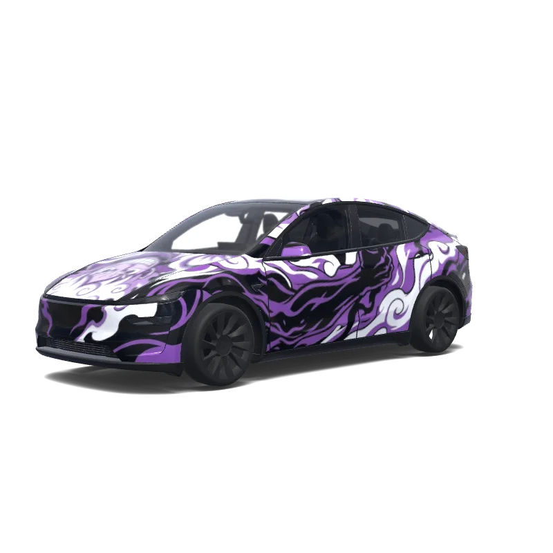 Tesla Model Y (2025+ Premium) custom wrap design