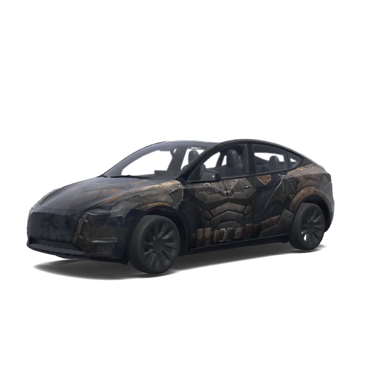 Tesla Model Y tilpasset wrap-design