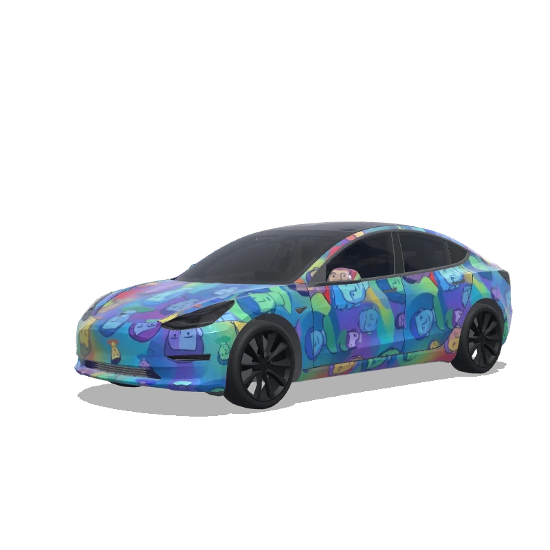 Tesla Model 3 custom wrap design