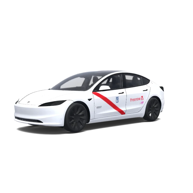 Taxi Madrid - Tesla Model 3 (2024+ Standard/Premium) wrap