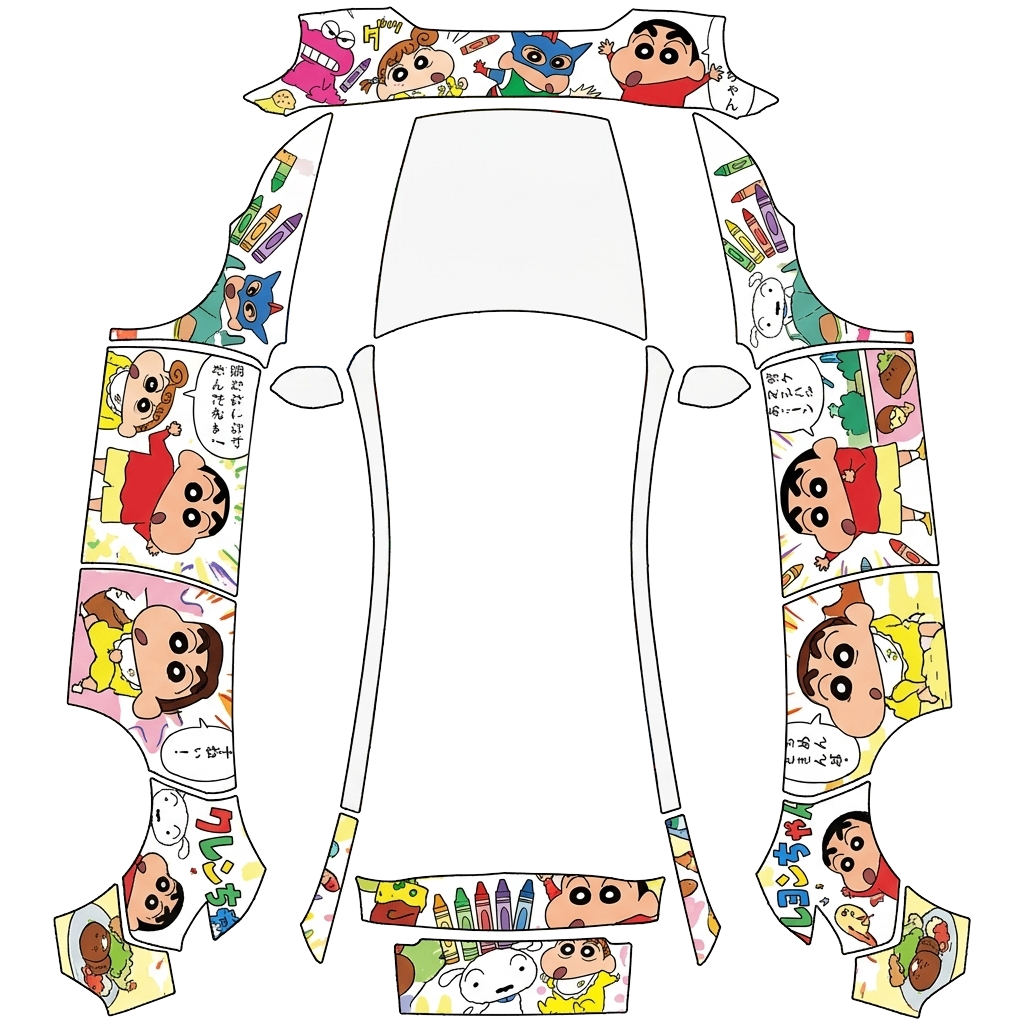 Model Y Wrap Design - flat wrap PNG for Model Y (2025+ Premium) Paint Shop