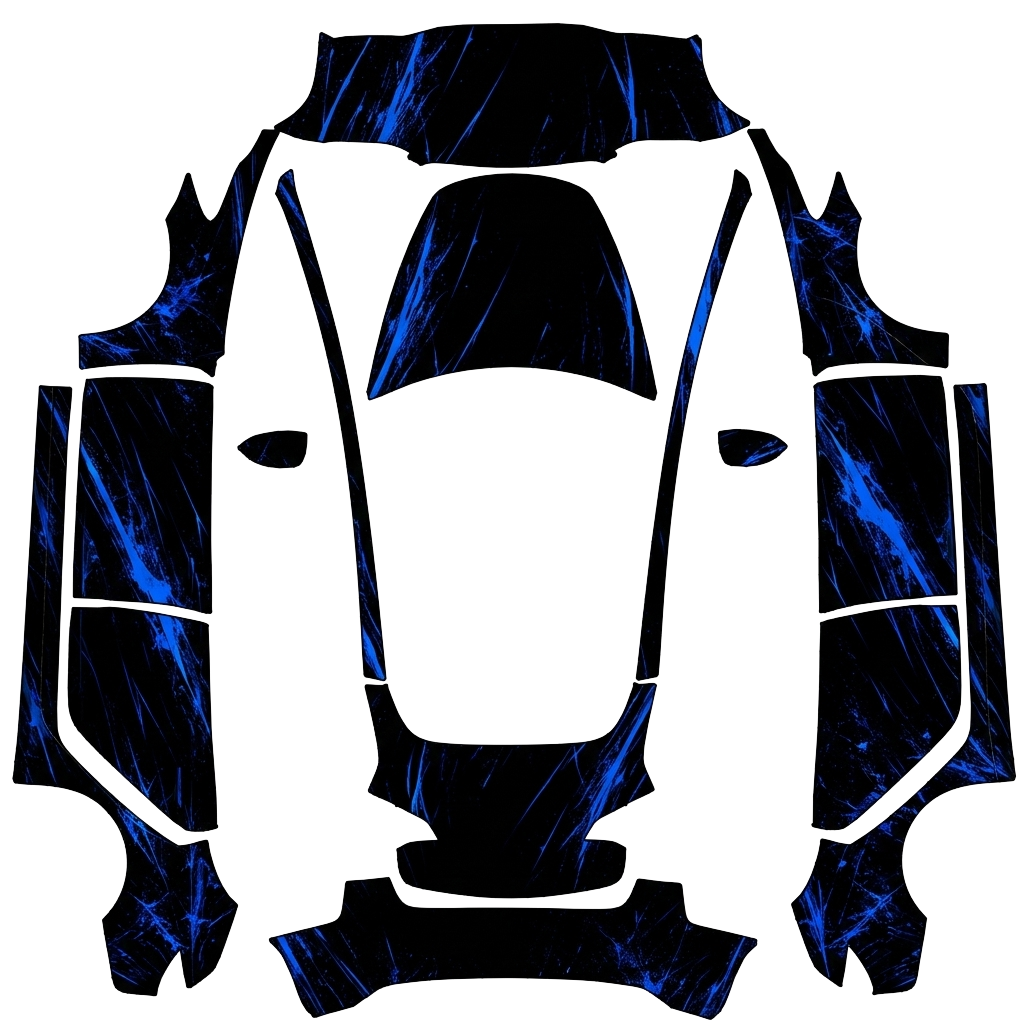Model 3 Wrap Design - flat wrap PNG for Model 3 Paint Shop
