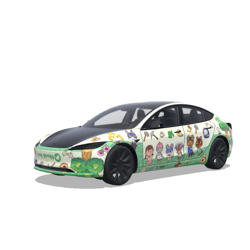 Tesla Model 3 (2024+ Standard/Premium) custom wrap design