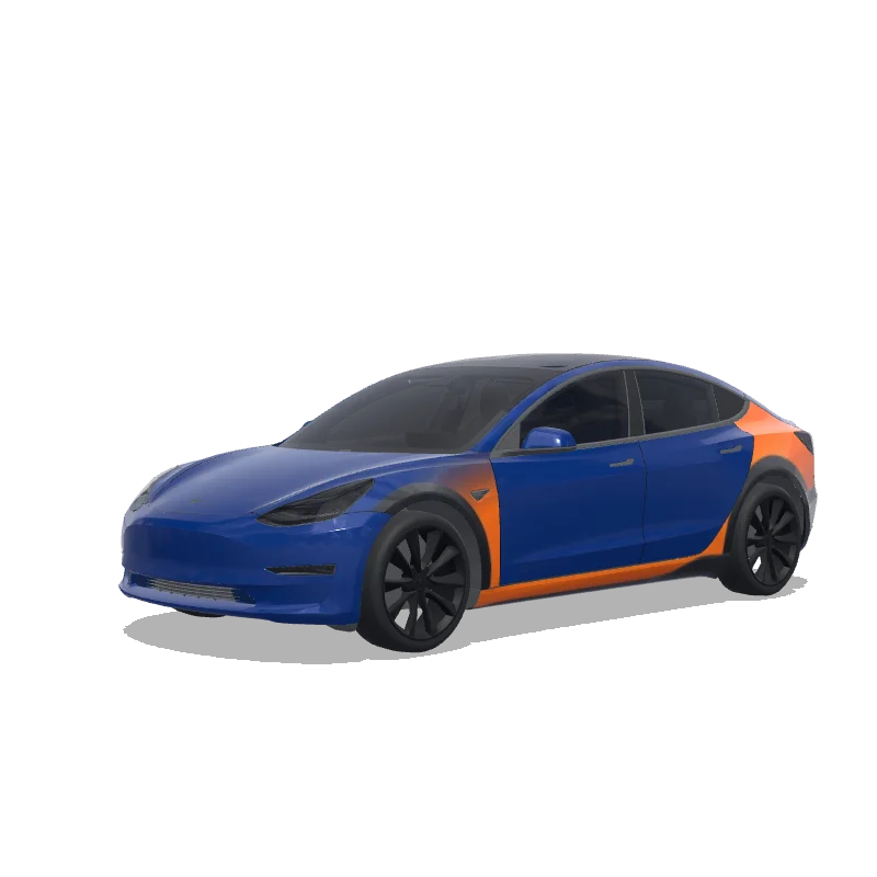 Tesla Model 3 custom wrap design