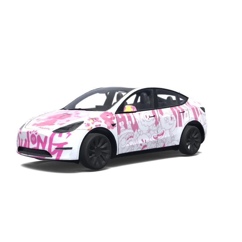 罗曼城小怪物 - Tesla Model Y wrap