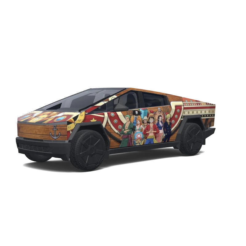 Tesla Cybertruck custom wrap design