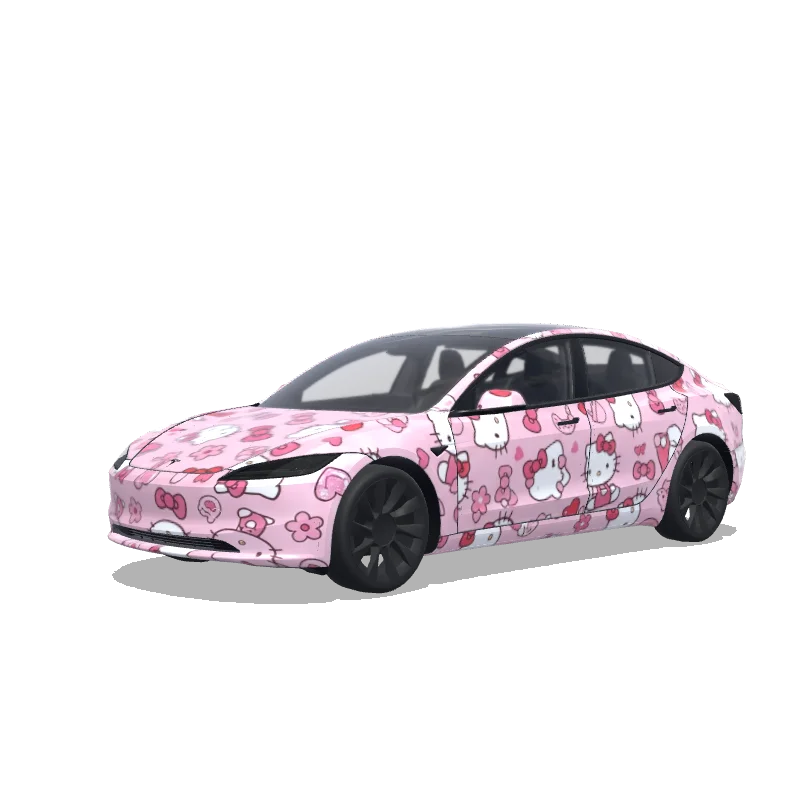 Tesla Model 3 (2024+ Standard/Premium) custom wrap design