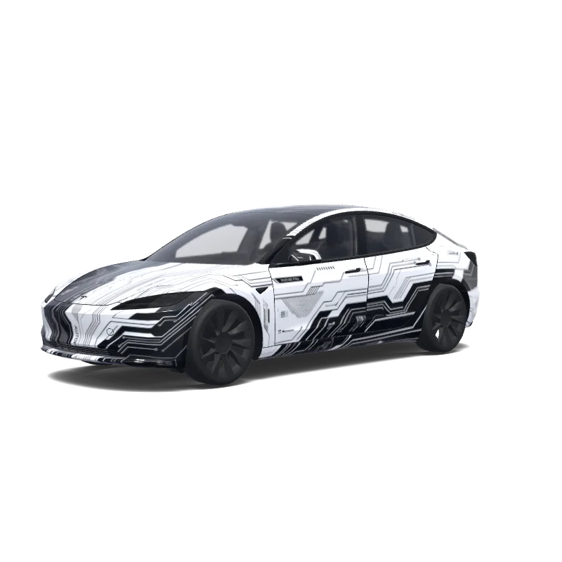 Individuelles Folierungsdesign für Tesla Model 3 (2024+ Standard/Premium)
