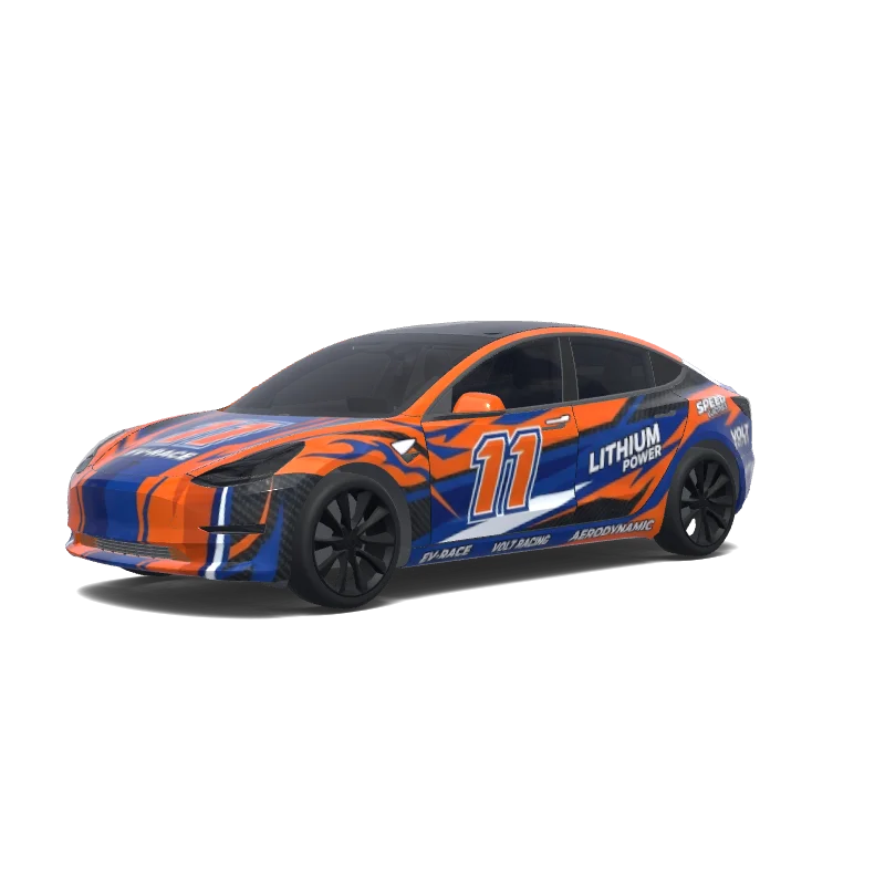 Tesla Model 3 custom wrap design