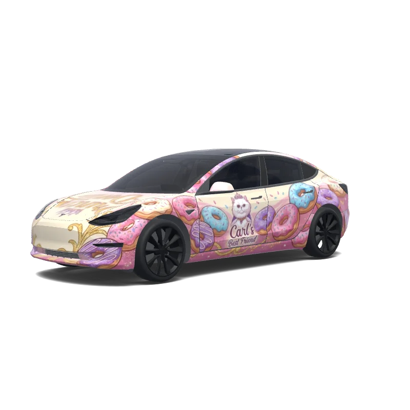 Tesla Model 3 custom wrap design
