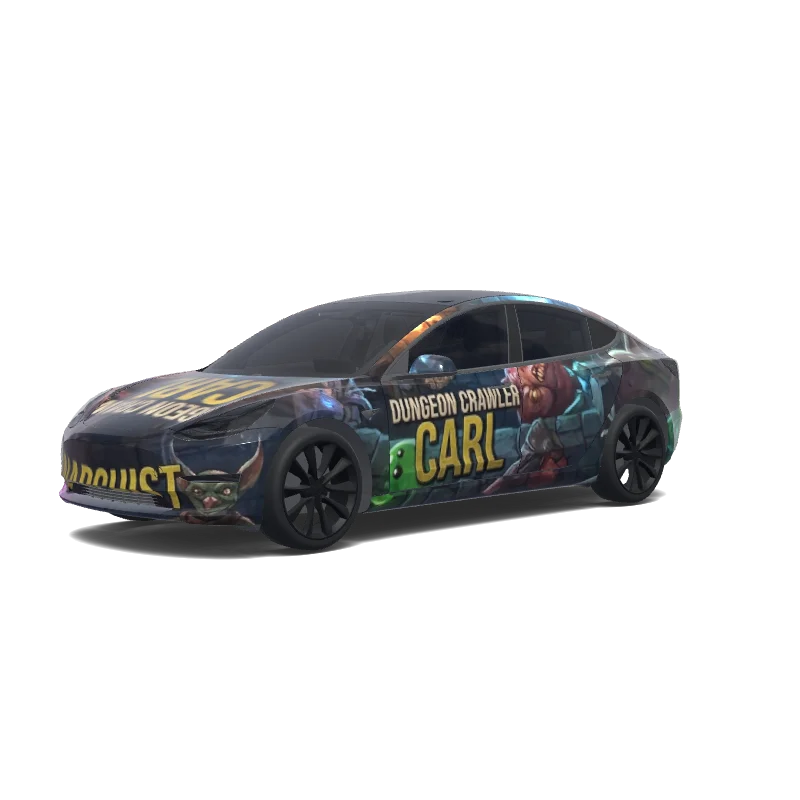 Tesla Model 3 custom wrap design