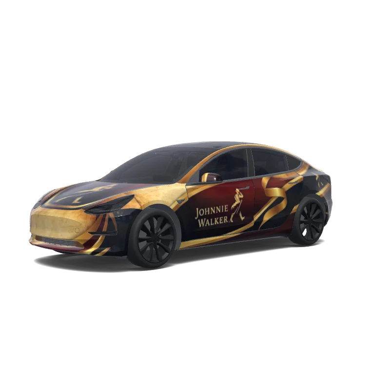 Tesla Model 3 custom wrap design
