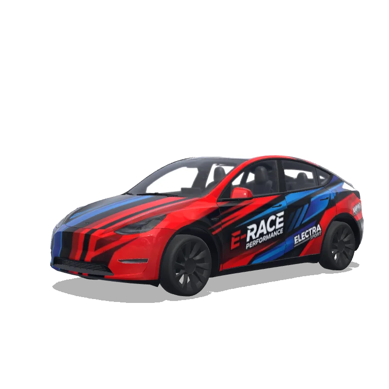 Tesla Model Y custom wrap design